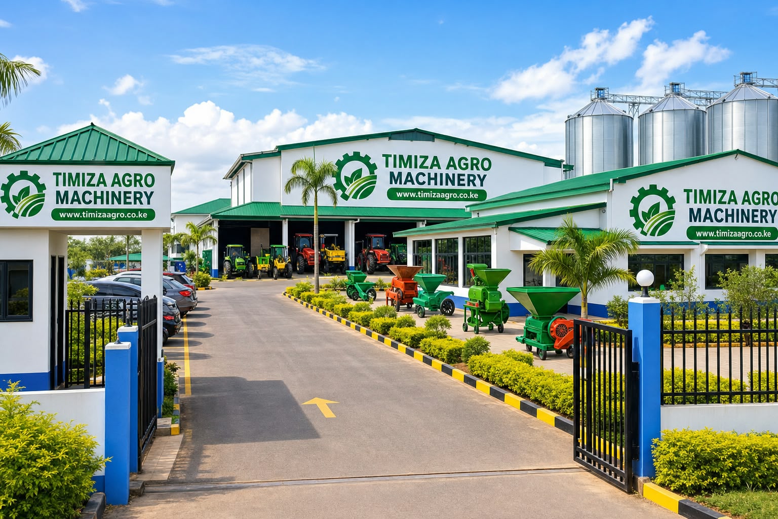The Timiza Agro yard in Naivasha