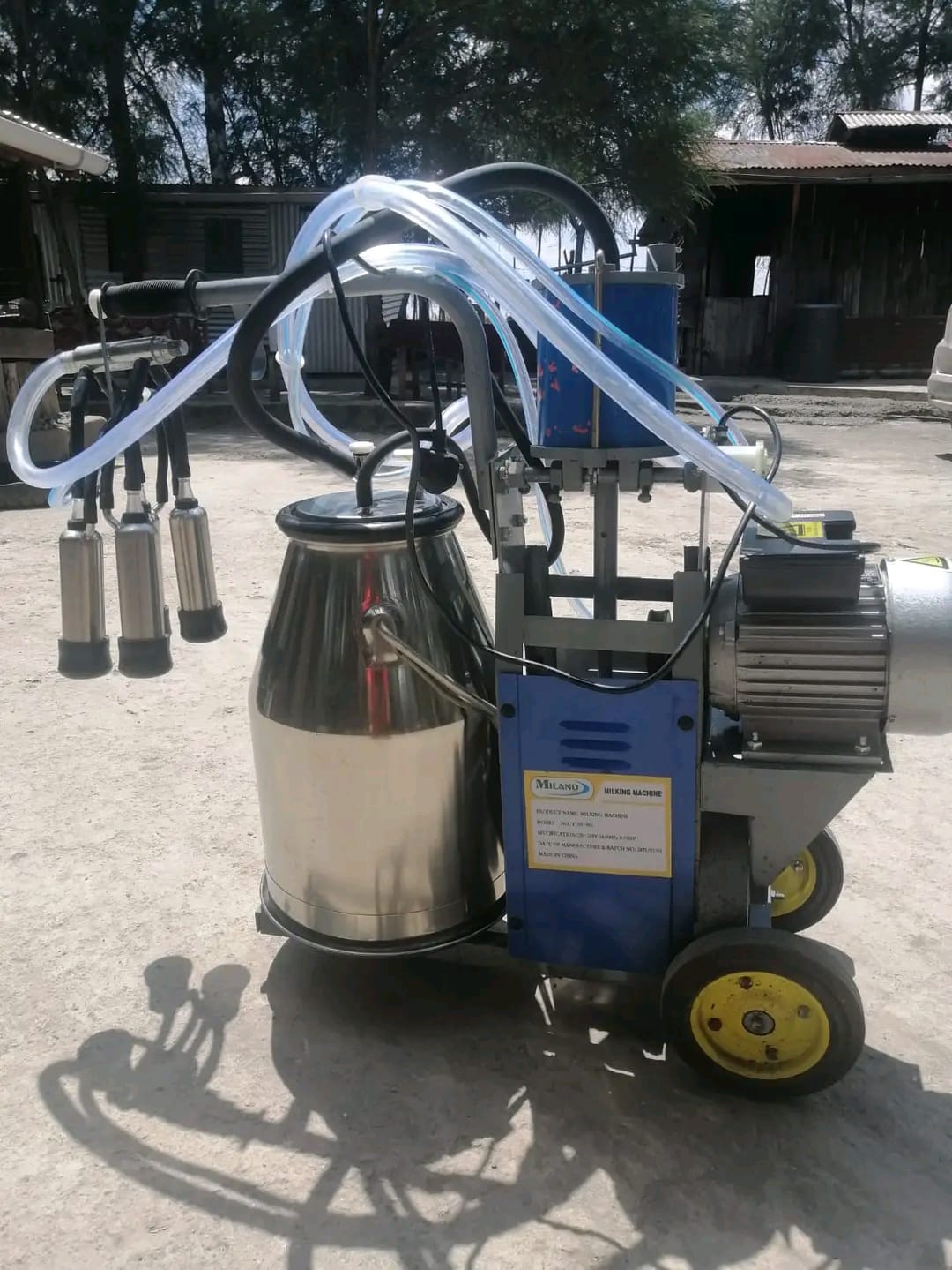 Electric Milking Machine - 3HP, One Cow